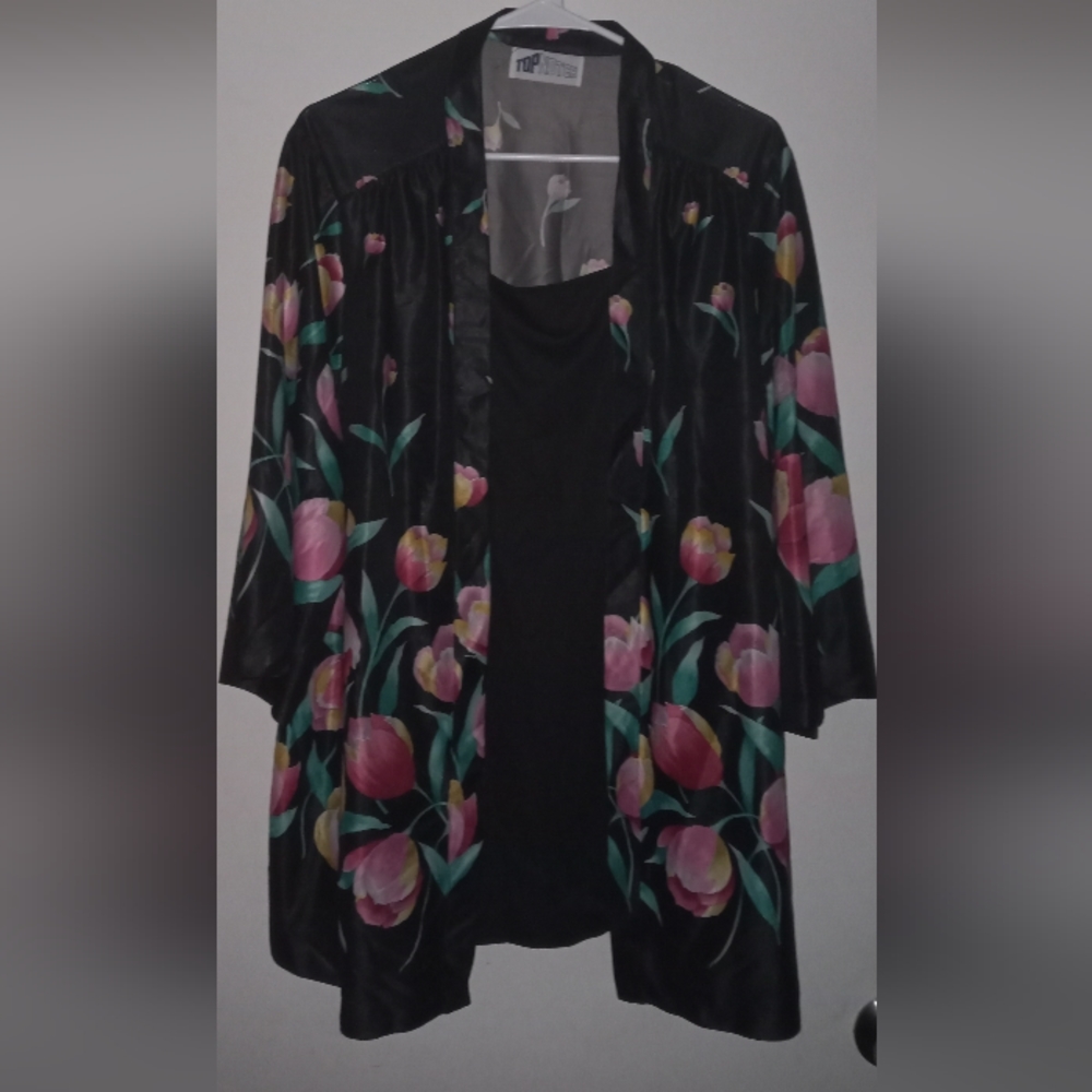 90's Vintage Notch Size: 20W  Floral Print